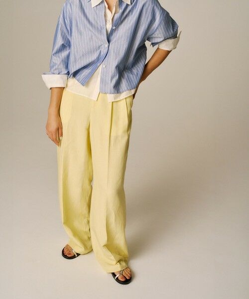 ROPE' / ロペ その他パンツ | レーヨンリネン センタープレスパンツ【セットアップジャケット・ワンピース対応】 | 詳細3