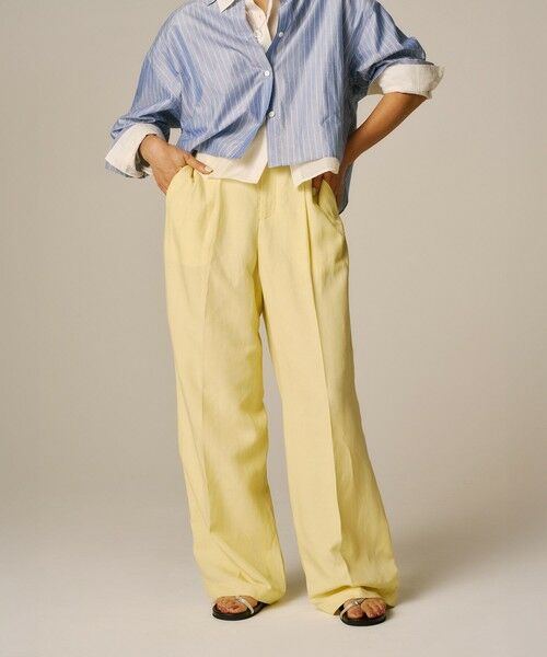 ROPE' / ロペ その他パンツ | レーヨンリネン センタープレスパンツ【セットアップジャケット・ワンピース対応】 | 詳細4