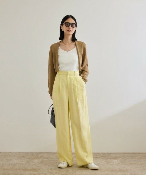 ROPE' / ロペ その他パンツ | レーヨンリネン センタープレスパンツ【セットアップジャケット・ワンピース対応】 | 詳細7