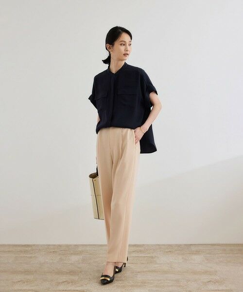 ROPE' / ロペ その他パンツ | 【洗える】ダブルクロステーパードパンツ(美人パンツ) | 詳細13