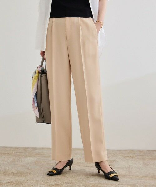 ROPE' / ロペ その他パンツ | 【洗える】ダブルクロステーパードパンツ(美人パンツ) | 詳細18