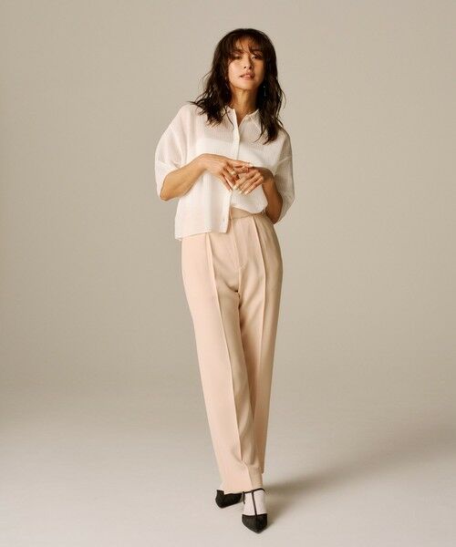 ROPE' / ロペ その他パンツ | 【洗える】ダブルクロステーパードパンツ(美人パンツ) | 詳細2