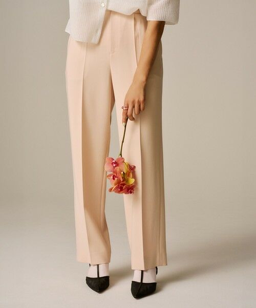 ROPE' / ロペ その他パンツ | 【洗える】ダブルクロステーパードパンツ(美人パンツ) | 詳細3