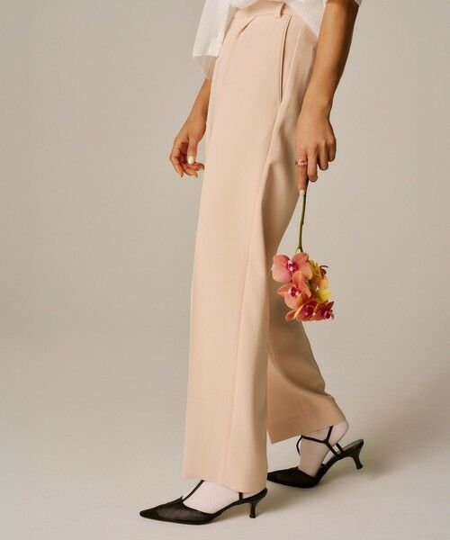 ROPE' / ロペ その他パンツ | 【洗える】ダブルクロステーパードパンツ(美人パンツ) | 詳細4