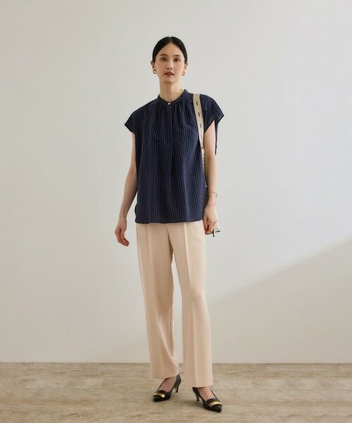 ROPE' / ロペ その他パンツ | 【洗える】ダブルクロステーパードパンツ(美人パンツ) | 詳細5