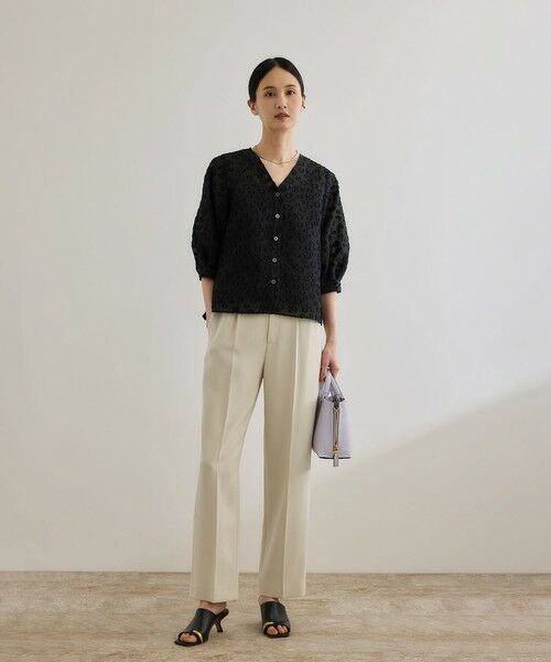 ROPE' / ロペ その他パンツ | 【洗える】ダブルクロステーパードパンツ(美人パンツ) | 詳細7