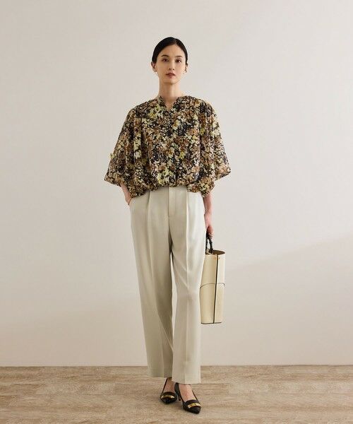 ROPE' / ロペ その他パンツ | 【洗える】ダブルクロステーパードパンツ(美人パンツ) | 詳細8