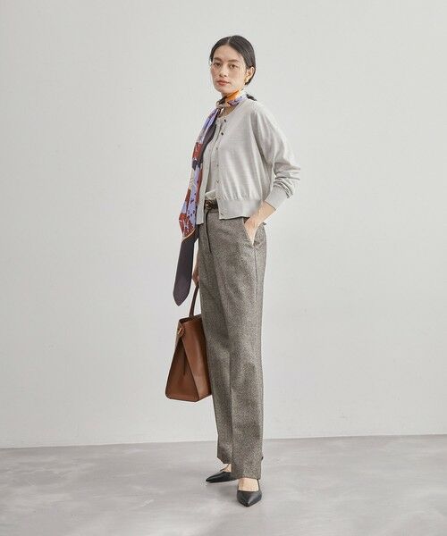 ROPE' / ロペ その他パンツ | 【雑誌掲載】ヘリンボーンセミフレアーパンツ/セットアップ対応 | 詳細3