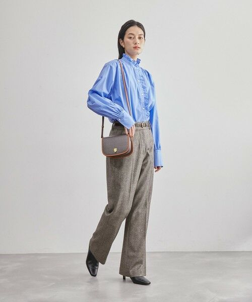 ROPE' / ロペ その他パンツ | 【雑誌掲載】ヘリンボーンセミフレアーパンツ/セットアップ対応 | 詳細4