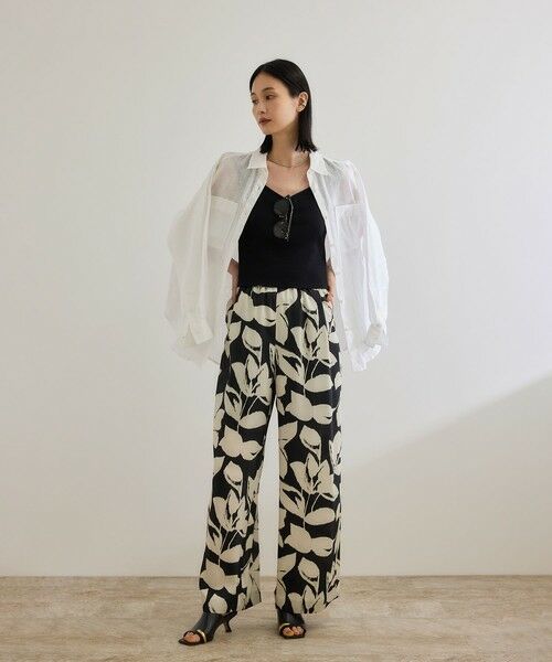 ROPE' / ロペ その他パンツ | DEVEAUXジオメトリックフラワーイージーワイドパンツ | 詳細3