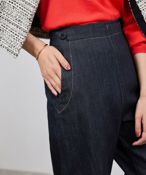 ROPE' / ロペ デニムパンツ | ストレッチデニム セーラーパンツ/イージーケア | 詳細1