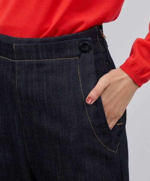 ROPE' / ロペ デニムパンツ | ストレッチデニム セーラーパンツ/イージーケア | 詳細16