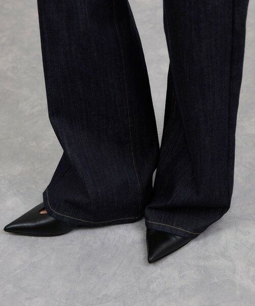 ROPE' / ロペ デニムパンツ | ストレッチデニム セーラーパンツ/イージーケア | 詳細17