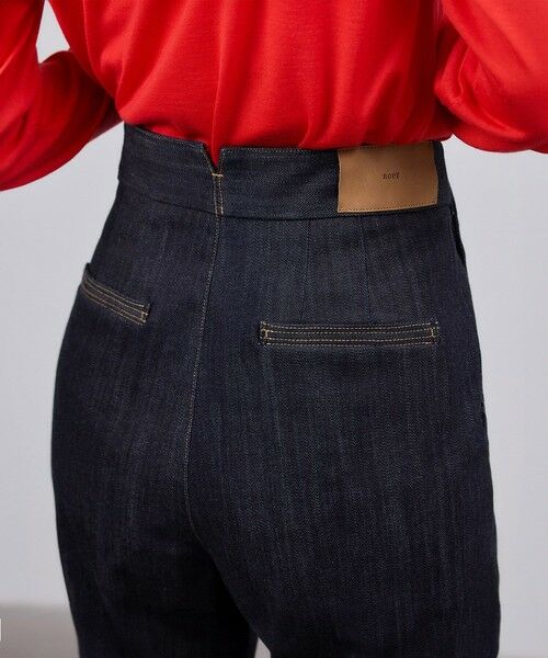 ROPE' / ロペ デニムパンツ | ストレッチデニム セーラーパンツ/イージーケア | 詳細2