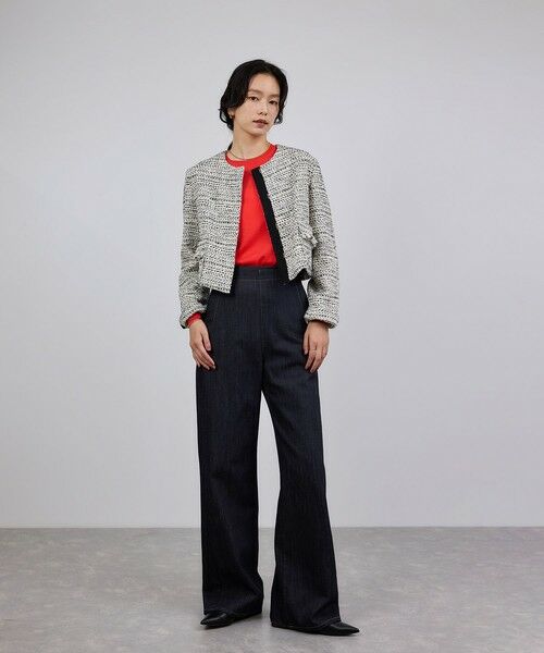 ROPE' / ロペ デニムパンツ | ストレッチデニム セーラーパンツ/イージーケア | 詳細4