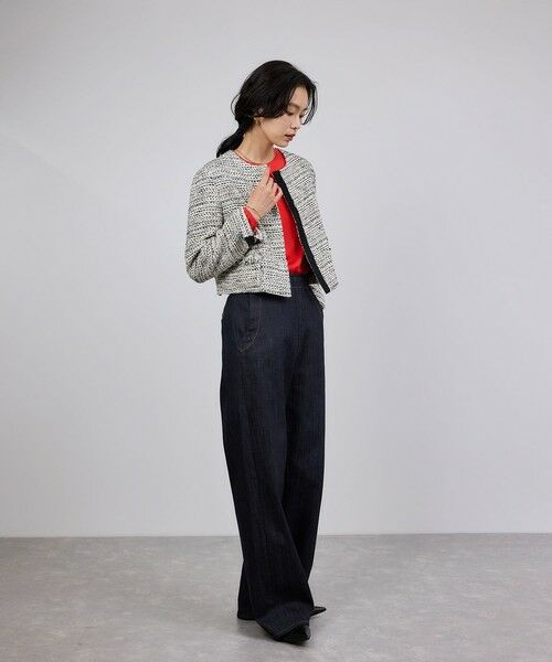 ROPE' / ロペ デニムパンツ | ストレッチデニム セーラーパンツ/イージーケア | 詳細5