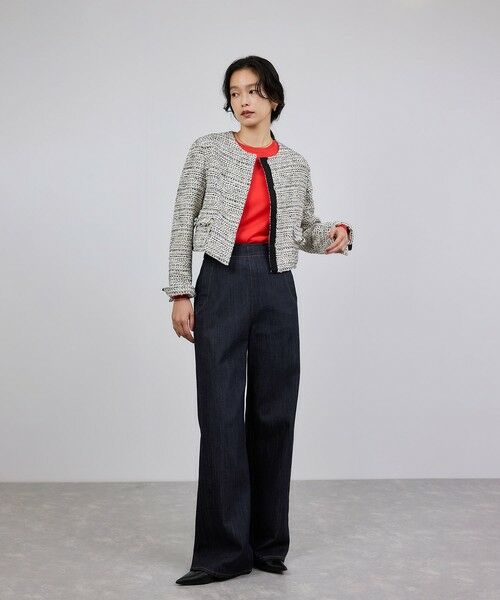 ROPE' / ロペ デニムパンツ | ストレッチデニム セーラーパンツ/イージーケア | 詳細6