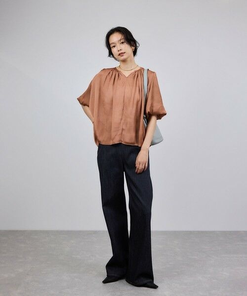 ROPE' / ロペ デニムパンツ | ストレッチデニム セーラーパンツ/イージーケア | 詳細9