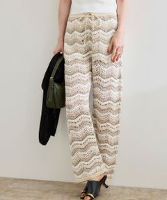 ROPE' / ロペ その他パンツ | 【COOHEM（コーヘン）】ZIGZAG SUKASHI KNIT PANTS【WEB・一部店舗限定】【一部別注カラー】/洗える