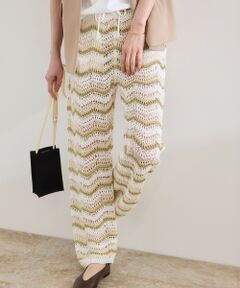 ROPE' / ロペ その他パンツ | 【COOHEM（コーヘン）】ZIGZAG SUKASHI KNIT PANTS【WEB・一部店舗限定】【一部別注カラー】/洗える