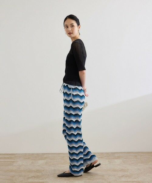 ROPE' / ロペ その他パンツ | 【COOHEM（コーヘン）】ZIGZAG SUKASHI KNIT PANTS【WEB・一部店舗限定】【一部別注カラー】/洗える | 詳細14