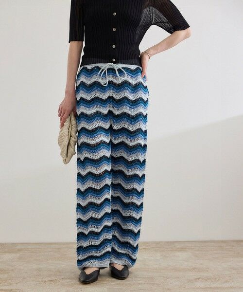 ROPE' / ロペ その他パンツ | 【COOHEM（コーヘン）】ZIGZAG SUKASHI KNIT PANTS【WEB・一部店舗限定】【一部別注カラー】/洗える | 詳細16