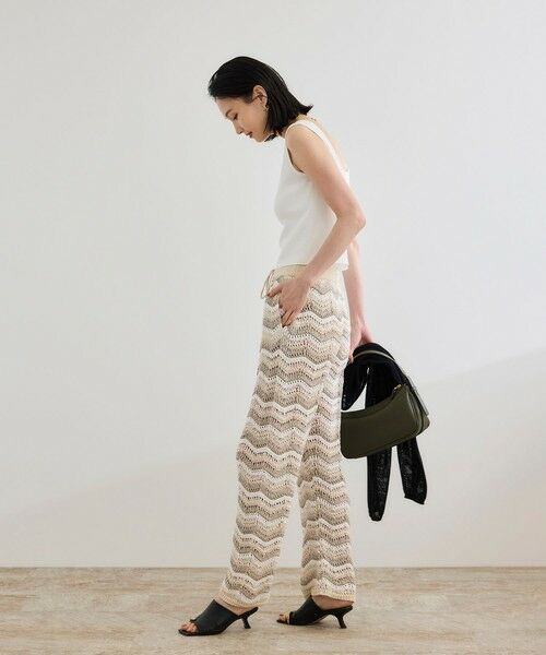 ROPE' / ロペ その他パンツ | 【COOHEM（コーヘン）】ZIGZAG SUKASHI KNIT PANTS【WEB・一部店舗限定】【一部別注カラー】/洗える | 詳細17