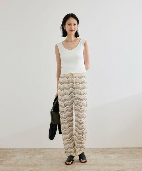 ROPE' / ロペ その他パンツ | 【COOHEM（コーヘン）】ZIGZAG SUKASHI KNIT PANTS【WEB・一部店舗限定】【一部別注カラー】/洗える | 詳細18