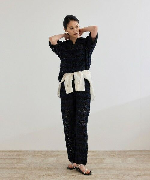 ROPE' / ロペ その他パンツ | 【COOHEM（コーヘン）】ZIGZAG SUKASHI KNIT PANTS【WEB・一部店舗限定】【一部別注カラー】/洗える | 詳細2
