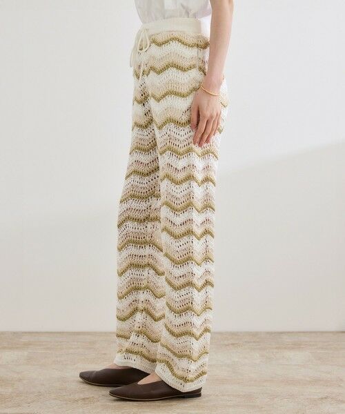 ROPE' / ロペ その他パンツ | 【COOHEM（コーヘン）】ZIGZAG SUKASHI KNIT PANTS【WEB・一部店舗限定】【一部別注カラー】/洗える | 詳細21