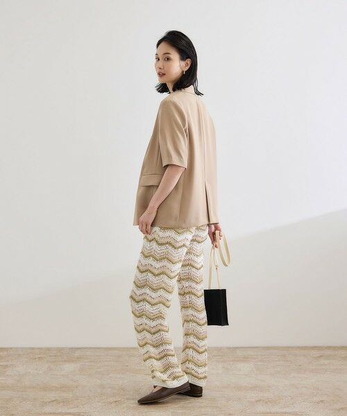 ROPE' / ロペ その他パンツ | 【COOHEM（コーヘン）】ZIGZAG SUKASHI KNIT PANTS【WEB・一部店舗限定】【一部別注カラー】/洗える | 詳細3