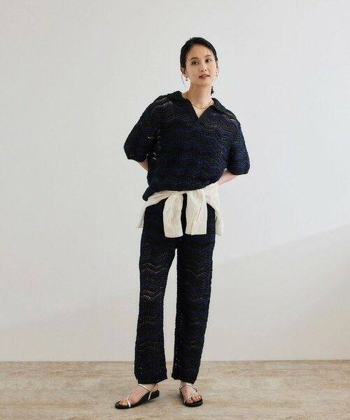 ROPE' / ロペ その他パンツ | 【COOHEM（コーヘン）】ZIGZAG SUKASHI KNIT PANTS【WEB・一部店舗限定】【一部別注カラー】/洗える | 詳細9