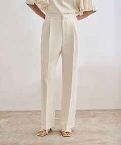 ROPE' / ロペ その他パンツ | 【洗える】バックサテンセミフレアパンツ【WEB・一部店舗限定】