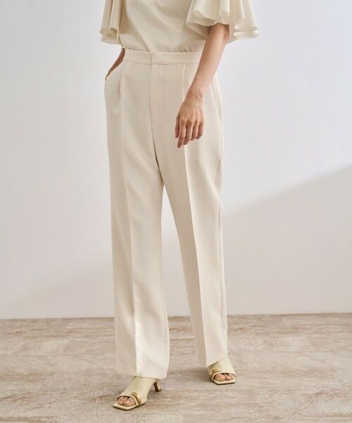 ROPE' / ロペ その他パンツ | 【洗える】バックサテンセミフレアパンツ【WEB・一部店舗限定】 | 詳細16