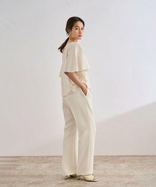 ROPE' / ロペ その他パンツ | 【洗える】バックサテンセミフレアパンツ【WEB・一部店舗限定】 | 詳細6