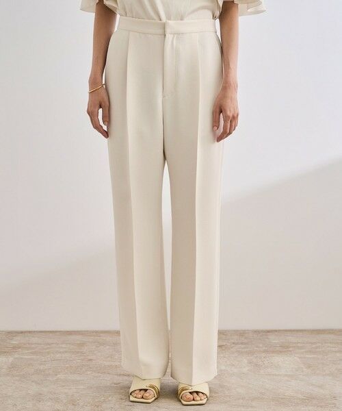 ROPE' / ロペ その他パンツ | 【洗える】バックサテンセミフレアパンツ【WEB・一部店舗限定】 | 詳細7