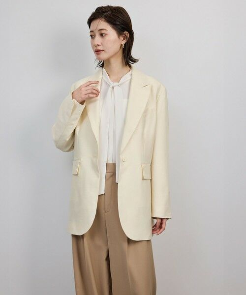 ROPE' / ロペ テーラードジャケット | シルクウールオーバージャケット | 詳細1