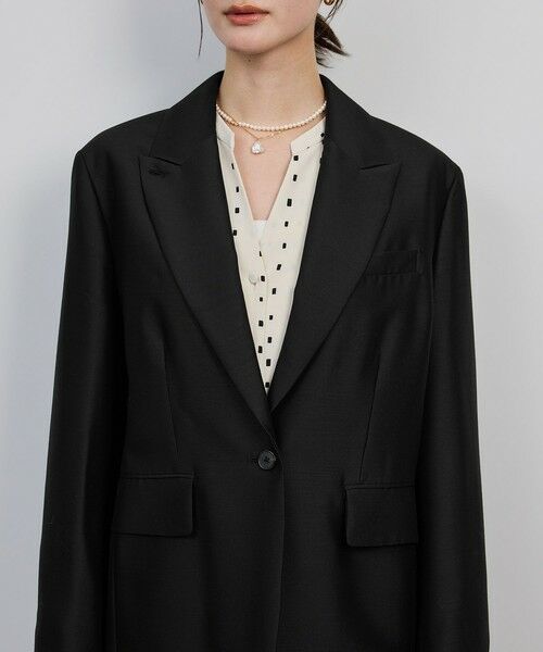 ROPE' / ロペ テーラードジャケット | シルクウールオーバージャケット | 詳細11