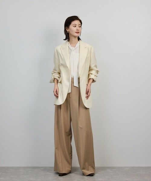 ROPE' / ロペ テーラードジャケット | シルクウールオーバージャケット | 詳細2