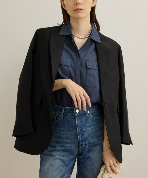 ROPE' / ロペ テーラードジャケット | シルクウールオーバージャケット | 詳細20