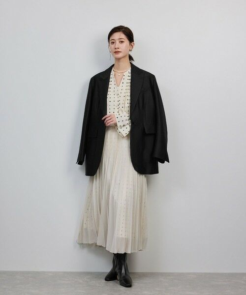 ROPE' / ロペ テーラードジャケット | シルクウールオーバージャケット | 詳細3