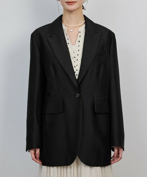 ROPE' / ロペ テーラードジャケット | シルクウールオーバージャケット | 詳細7