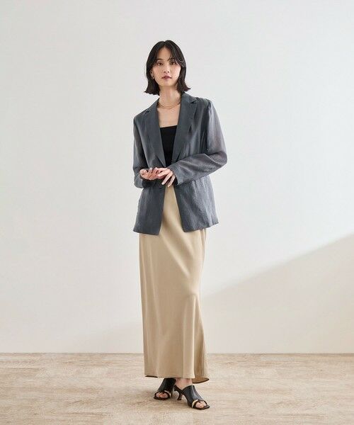 ROPE' / ロペ テーラードジャケット | 【洗える・新色追加】シアーライトジャケット | 詳細7