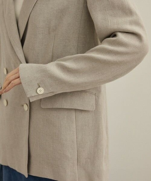 ROPE' / ロペ テーラードジャケット | 尾州リネンダブルブレストジャケット | 詳細13