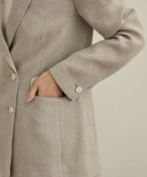 ROPE' / ロペ テーラードジャケット | 尾州リネンダブルブレストジャケット | 詳細14