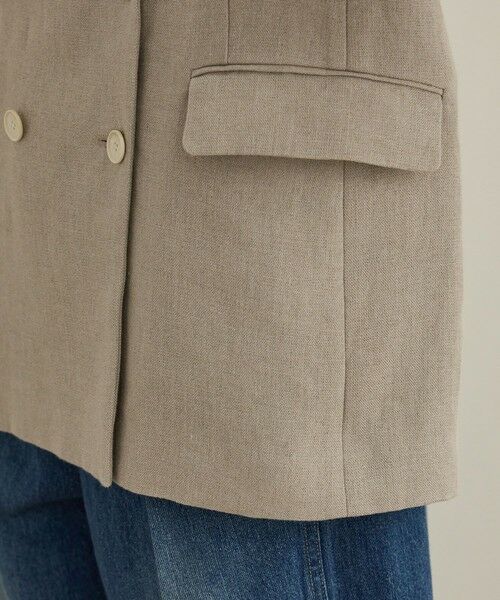 ROPE' / ロペ テーラードジャケット | 尾州リネンダブルブレストジャケット | 詳細16
