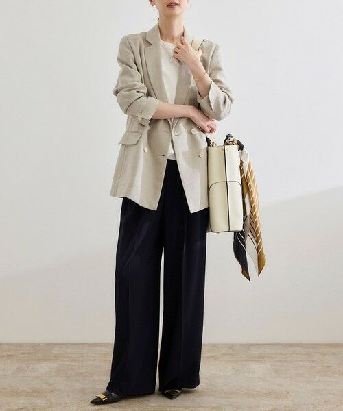 ROPE' / ロペ テーラードジャケット | 尾州リネンダブルブレストジャケット | 詳細4