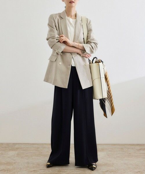 ROPE' / ロペ テーラードジャケット | 尾州リネンダブルブレストジャケット | 詳細7