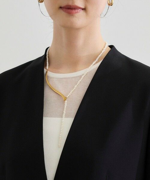 ROPE' / ロペ ノーカラージャケット | トリアセバックサテン ジャケット【オフィス/通勤/セットアップ対応】/洗える | 詳細13