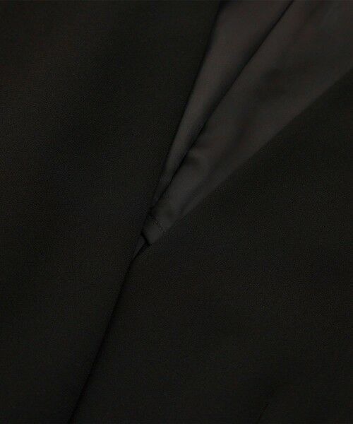 ROPE' / ロペ ノーカラージャケット | トリアセバックサテン ジャケット【オフィス/通勤/セットアップ対応】/洗える | 詳細19
